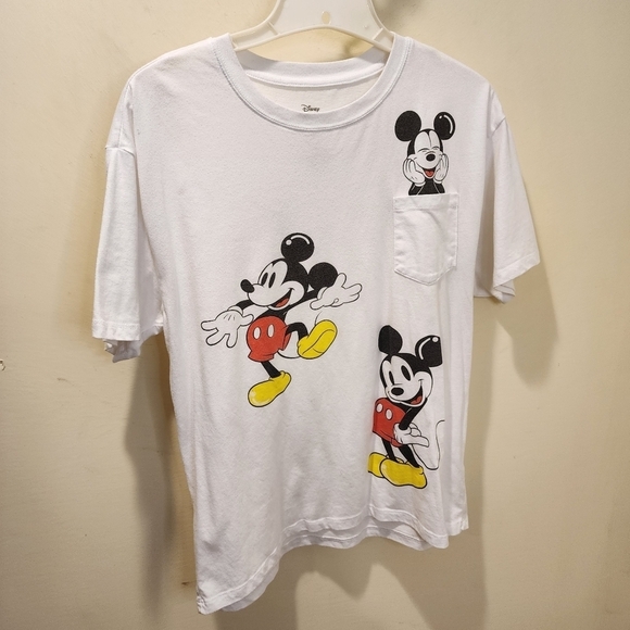 Disne Mickey Mouse White Women's T-shirt size M - Picture 9 of 10